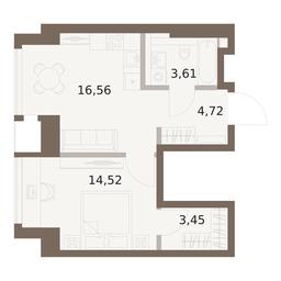 1-BD Apartment Sale, 42.86平方米 at The Five, 5th Donskoy Drive, вл21к6, Moscow, Russia #2 1-BD Apartment Sale, 42.86平方米 at The Five, 5th Donskoy Drive, вл21к6, Moscow, Russia #2
