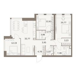 3-BD Apartment Sale, 108.42平方米 at The Five, 5th Donskoy Drive, вл21к6, Moscow, Russia #4