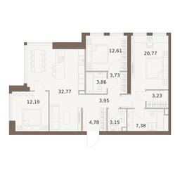 3-BD Apartment Sale, 108.42平方米 at The Five, 5th Donskoy Drive, вл21к6, Moscow, Russia #2 3-BD Apartment Sale, 108.42平方米 at The Five, 5th Donskoy Drive, вл21к6, Moscow, Russia #2
