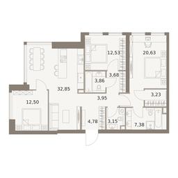 3-BD Apartment Sale, 108.54平方米 at The Five, 5th Donskoy Drive, вл21к6, Moscow, Russia #4