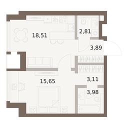 1-BD Apartment Sale, 47.95平方米 at The Five, 5th Donskoy Drive, вл21к6, Moscow, Russia #2 1-BD Apartment Sale, 47.95平方米 at The Five, 5th Donskoy Drive, вл21к6, Moscow, Russia #2