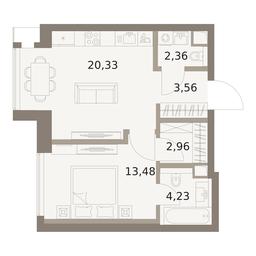 1-BD Apartment Sale, 46.92平方米 at The Five, 5th Donskoy Drive, вл21к6, Moscow, Russia #4