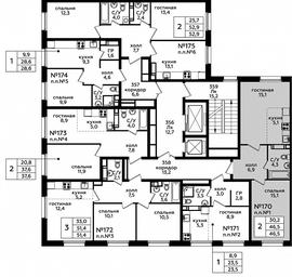 1-BD Apartment Sale, 46.6 sq. m. at Eko Bunino, prospekt Kuprina, 34к1, Sosenskoye Settlement, Moscow, Russia #4