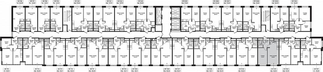 2-BD Apartment Sale, 46.39 sq. m. at Perets, Pyatnitskoye Highway, 58, Moscow, Russia #3 2-BD Apartment Sale, 46.39 sq. m. at Perets, Pyatnitskoye Highway, 58, Moscow, Russia #3