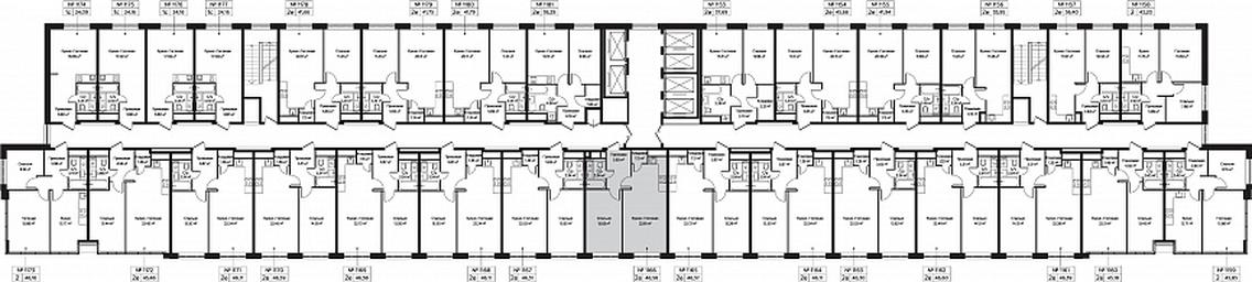 2-BD Apartment Sale, 46.58 sq. m. at Perets, Pyatnitskoye Highway, 58, Moscow, Russia #3 2-BD Apartment Sale, 46.58 sq. m. at Perets, Pyatnitskoye Highway, 58, Moscow, Russia #3