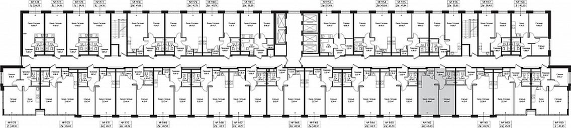 2-BD Apartment Sale, 46.6 sq. m. at Perets, Pyatnitskoye Highway, 58, Moscow, Russia #3