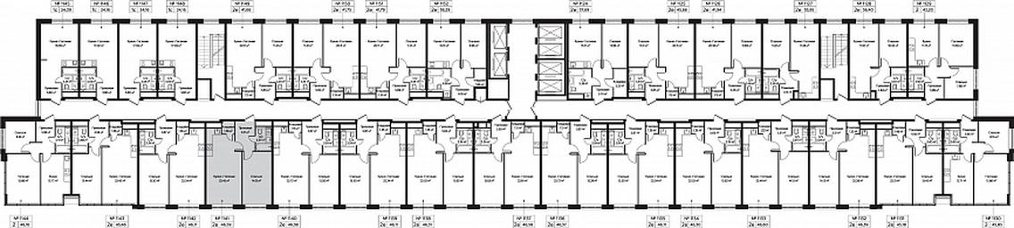 2-BD Apartment Sale, 46.59 sq. m. at Perets, Pyatnitskoye Highway, 58, Moscow, Russia #3 2-BD Apartment Sale, 46.59 sq. m. at Perets, Pyatnitskoye Highway, 58, Moscow, Russia #3