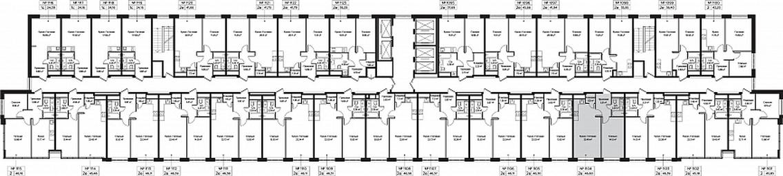 2-BD Apartment Sale, 46.6 sq. m. at Perets, Pyatnitskoye Highway, 58, Moscow, Russia #3