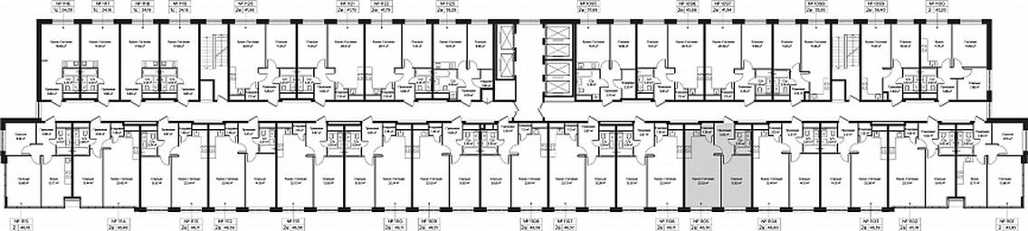 2-BD Apartment Sale, 46.3 sq. m. at Perets, Pyatnitskoye Highway, 58, Moscow, Russia #3 2-BD Apartment Sale, 46.3 sq. m. at Perets, Pyatnitskoye Highway, 58, Moscow, Russia #3