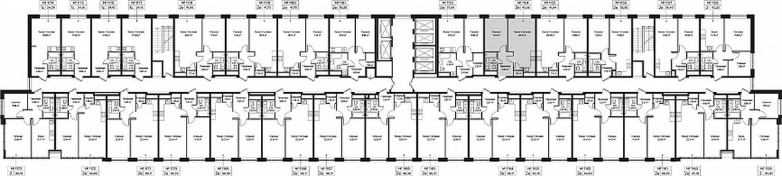 2-BD Apartment Sale, 41.66 sq. m. at Perets, Pyatnitskoye Highway, 58, Moscow, Russia #3