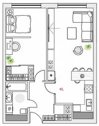 2-BD Apartment Sale, 41.75 sq. m. at Perets, Pyatnitskoye Highway, 58, Moscow, Russia #2