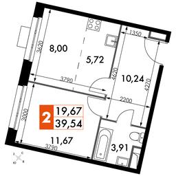 2-BD Apartment Sale, 39.54 sq. m. at Dvizhenie. Govorovo, Центральная улица, 47, деревня Говорово, поселение Московский, Москва, Россия #2 2-BD Apartment Sale, 39.54 sq. m. at Dvizhenie. Govorovo, Центральная улица, 47, деревня Говорово, поселение Московский, Москва, Россия #2