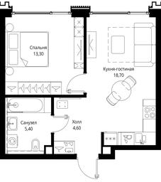 1-BD Apartment Sale, 42平方米 at Multikvartal CITYZEN, Vishnyovaya Street, Moscow, Russia #2 1-BD Apartment Sale, 42平方米 at Multikvartal CITYZEN, Vishnyovaya Street, Moscow, Russia #2