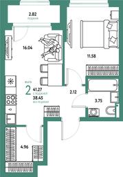 1-BD Apartment Sale, 41.27 sq. m. at Strana.Parkovaya, ulitsa Komarova, Mytischi, Moscow Region, Russia #2 1-BD Apartment Sale, 41.27 sq. m. at Strana.Parkovaya, ulitsa Komarova, Mytischi, Moscow Region, Russia #2
