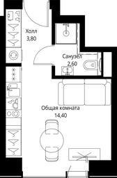 Apartment Sale, 20.8 sq. m. at VEER, Vereyskaya Street, Moscow, Russia #3 Apartment Sale, 20.8 sq. m. at VEER, Vereyskaya Street, Moscow, Russia #3