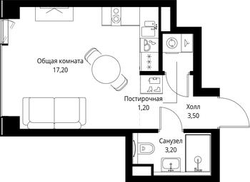 Apartment Sale, 25.1 sq. m. at VEER, Vereyskaya Street, Moscow, Russia #2 Apartment Sale, 25.1 sq. m. at VEER, Vereyskaya Street, Moscow, Russia #2