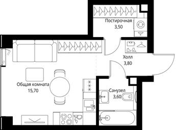 Продажа квартиры, 26,6 м² в ЖК «VEER», Верейская улица, Москва, Россия #3 Продажа квартиры, 26,6 м² в ЖК «VEER», Верейская улица, Москва, Россия #3