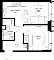 1-BD Apartment Sale, 34.9 sq. m. at VEER, Vereyskaya Street, Moscow, Russia #2 1-BD Apartment Sale, 34.9 sq. m. at VEER, Vereyskaya Street, Moscow, Russia #2