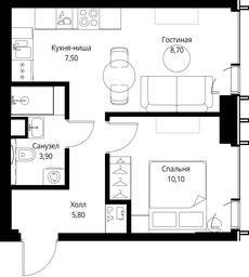 1-BD Apartment Sale, 36 sq. m. at VEER, Vereyskaya Street, Moscow, Russia #3 1-BD Apartment Sale, 36 sq. m. at VEER, Vereyskaya Street, Moscow, Russia #3