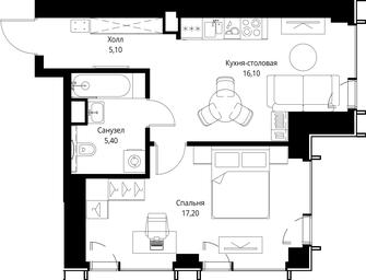 1-BD Apartment Sale, 43.8 sq. m. at VEER, Vereyskaya Street, Moscow, Russia #4