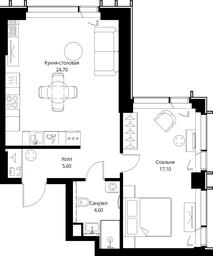 1-BD Apartment Sale, 52 sq. m. at VEER, Vereyskaya Street, Moscow, Russia #3 1-BD Apartment Sale, 52 sq. m. at VEER, Vereyskaya Street, Moscow, Russia #3