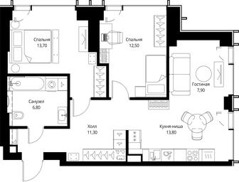 2-BD Apartment Sale, 66 sq. m. at VEER, Vereyskaya Street, Moscow, Russia #2 2-BD Apartment Sale, 66 sq. m. at VEER, Vereyskaya Street, Moscow, Russia #2