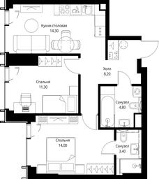Продажа 2-комн. квартиры, 56 м² в ЖК «VEER», Верейская улица, Москва, Россия #3 Продажа 2-комн. квартиры, 56 м² в ЖК «VEER», Верейская улица, Москва, Россия #3