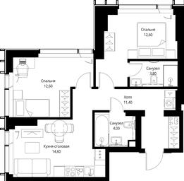 2-BD Apartment Sale, 59 sq. m. at VEER, Vereyskaya Street, Moscow, Russia #2 2-BD Apartment Sale, 59 sq. m. at VEER, Vereyskaya Street, Moscow, Russia #2
