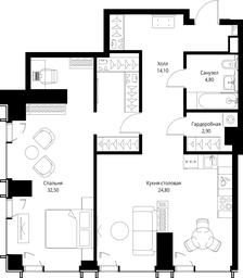 1-BD Apartment Sale, 79.1 sq. m. at VEER, Vereyskaya Street, Moscow, Russia #3 1-BD Apartment Sale, 79.1 sq. m. at VEER, Vereyskaya Street, Moscow, Russia #3