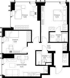 3-BD Apartment Sale, 79.8 sq. m. at VEER, Vereyskaya Street, Moscow, Russia #2 3-BD Apartment Sale, 79.8 sq. m. at VEER, Vereyskaya Street, Moscow, Russia #2
