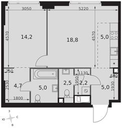 Продажа 2-комн. квартиры, 57,4 м² в ЖК «Сидней Сити (Sydney City)», улица Шеногина, 2, Москва, Россия #2 Продажа 2-комн. квартиры, 57,4 м² в ЖК «Сидней Сити (Sydney City)», улица Шеногина, 2, Москва, Россия #2