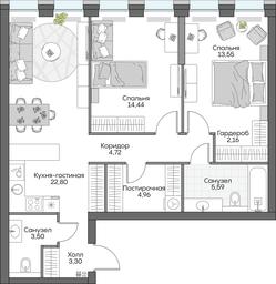 1-BD Apartment Sale, 45.96 sq. m. at Dom na naberezhnoy INSIDER (Insayder), Avtozavodskaya Street, Moscow, Russia #2 1-BD Apartment Sale, 45.96 sq. m. at Dom na naberezhnoy INSIDER (Insayder), Avtozavodskaya Street, Moscow, Russia #2