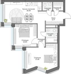 2-BD Apartment Sale, 65.98 sq. m. at Dom na naberezhnoy INSIDER (Insayder), Avtozavodskaya Street, Moscow, Russia #4