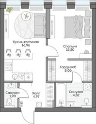 1-BD Apartment Sale, 45.81 sq. m. at Dom na naberezhnoy INSIDER (Insayder), Avtozavodskaya Street, Moscow, Russia #4