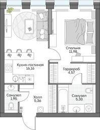 1-BD Apartment Sale, 45.81 sq. m. at Dom na naberezhnoy INSIDER (Insayder), Avtozavodskaya Street, Moscow, Russia #3 1-BD Apartment Sale, 45.81 sq. m. at Dom na naberezhnoy INSIDER (Insayder), Avtozavodskaya Street, Moscow, Russia #3