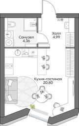 Apartment Sale, 30.39 sq. m. at Dom na naberezhnoy INSIDER (Insayder), Avtozavodskaya Street, Moscow, Russia #3 Apartment Sale, 30.39 sq. m. at Dom na naberezhnoy INSIDER (Insayder), Avtozavodskaya Street, Moscow, Russia #3