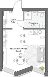 Apartment Sale, 30.4 sq. m. at Dom na naberezhnoy INSIDER (Insayder), Avtozavodskaya Street, Moscow, Russia #4