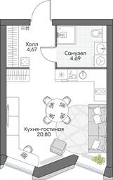 Apartment Sale, 30.4 sq. m. at Dom na naberezhnoy INSIDER (Insayder), Avtozavodskaya Street, Moscow, Russia #3