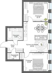 1-BD Apartment Sale, 45.77 sq. m. at Dom na naberezhnoy INSIDER (Insayder), Avtozavodskaya Street, Moscow, Russia #2 1-BD Apartment Sale, 45.77 sq. m. at Dom na naberezhnoy INSIDER (Insayder), Avtozavodskaya Street, Moscow, Russia #2
