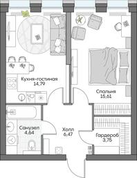 1-BD Apartment Sale, 45.77 sq. m. at Dom na naberezhnoy INSIDER (Insayder), Avtozavodskaya Street, Moscow, Russia #3 1-BD Apartment Sale, 45.77 sq. m. at Dom na naberezhnoy INSIDER (Insayder), Avtozavodskaya Street, Moscow, Russia #3