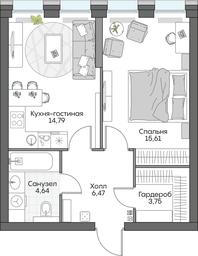 1-BD Apartment Sale, 45.77 sq. m. at Dom na naberezhnoy INSIDER (Insayder), Avtozavodskaya Street, Moscow, Russia #3 1-BD Apartment Sale, 45.77 sq. m. at Dom na naberezhnoy INSIDER (Insayder), Avtozavodskaya Street, Moscow, Russia #3