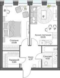 2-BD Apartment Sale, 66.15 sq. m. at Dom na naberezhnoy INSIDER (Insayder), Avtozavodskaya Street, Moscow, Russia #2