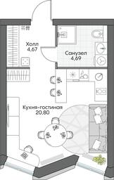 Apartment Sale, 30.39平方米 at Dom na naberezhnoy INSIDER (Insayder), Avtozavodskaya Street, Moscow, Russia #3 Apartment Sale, 30.39平方米 at Dom na naberezhnoy INSIDER (Insayder), Avtozavodskaya Street, Moscow, Russia #3
