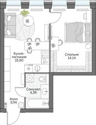 Apartment Sale, 30.27 sq. m. at Dom na naberezhnoy INSIDER (Insayder), Avtozavodskaya Street, Moscow, Russia #2