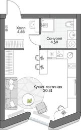 Apartment Sale, 30.27 sq. m. at Dom na naberezhnoy INSIDER (Insayder), Avtozavodskaya Street, Moscow, Russia #3