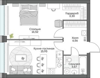 1-BD Apartment Sale, 36.61 sq. m. at Dom na naberezhnoy INSIDER (Insayder), Avtozavodskaya Street, Moscow, Russia #2 1-BD Apartment Sale, 36.61 sq. m. at Dom na naberezhnoy INSIDER (Insayder), Avtozavodskaya Street, Moscow, Russia #2