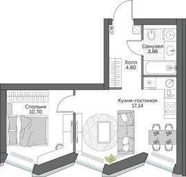 1-BD Apartment Sale, 50.54平方米 at Dom na naberezhnoy INSIDER (Insayder), Avtozavodskaya Street, Moscow, Russia #2 1-BD Apartment Sale, 50.54平方米 at Dom na naberezhnoy INSIDER (Insayder), Avtozavodskaya Street, Moscow, Russia #2