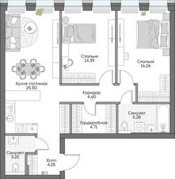 2-BD Apartment Sale, 75.59 sq. m. at Dom na naberezhnoy INSIDER (Insayder), Avtozavodskaya Street, Moscow, Russia #4