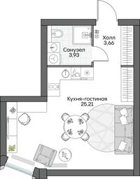 1-BD Apartment Sale, 52.34 sq. m. at Dom na naberezhnoy INSIDER (Insayder), Avtozavodskaya Street, Moscow, Russia #2 1-BD Apartment Sale, 52.34 sq. m. at Dom na naberezhnoy INSIDER (Insayder), Avtozavodskaya Street, Moscow, Russia #2
