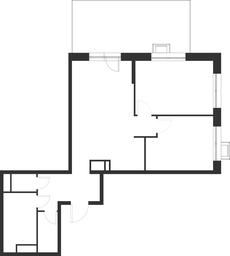 1-BD Apartment Sale, 70.4 sq. m. at Газопровод, Sosenskoye Settlement, Moscow, Russia #2